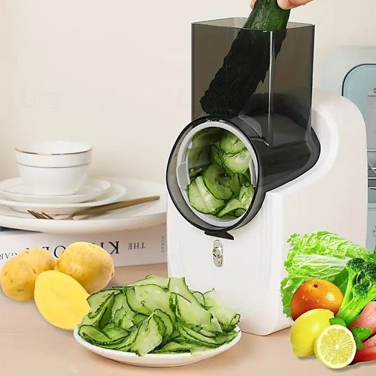 Coupe légumes électrique utilisation simple et efficace à domicile