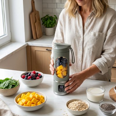Blender smoothie énergie pour la journée
