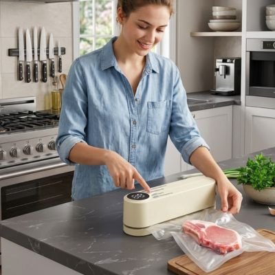 Machine sous vide alimentaire préparation des portions pour la semaine
