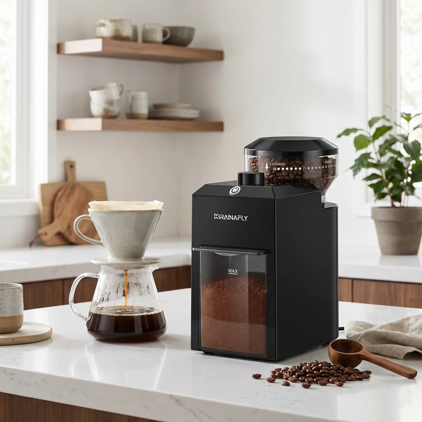 Moulin à café électrique – Duo espresso barista maison design moderne