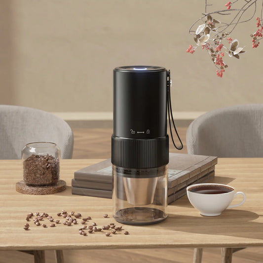 Moulin à café électrique sans fil avec meule en céramique haute précision