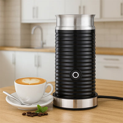 Mousseur à Lait électrique chauffant avec tasse de latte art