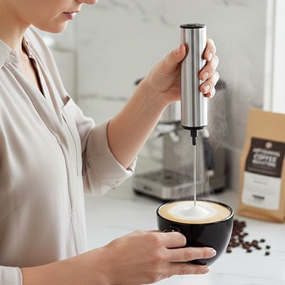 Mousseur à lait Veloutino Préparer un cappuccino maison