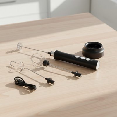 Mousseur à lait électrique Barista Express kit complet avec accessoires à plat
