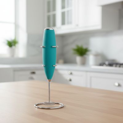 mousseur de lait vert