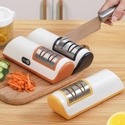 Aiguiseur couteau électrique disponible en trois couleurs
