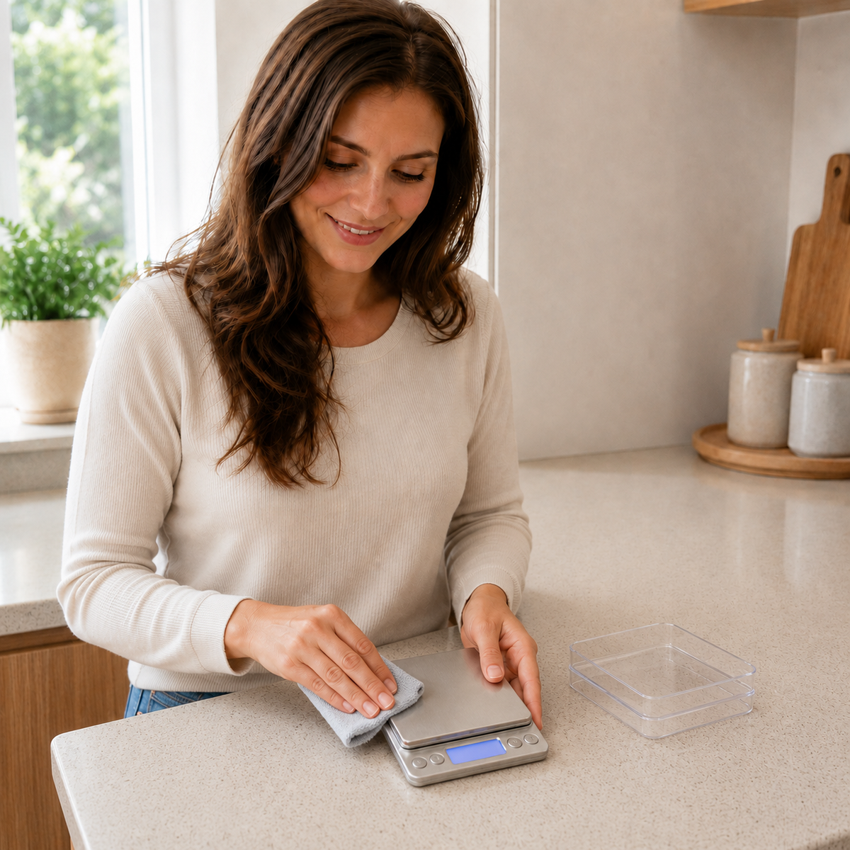 Balance Cuisine avec surface facile à nettoyer