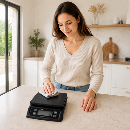 Balance Cuisine noire nettoyée après utilisation