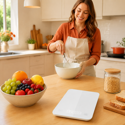 Balance Cuisine numérique blanche en cuisine moderne