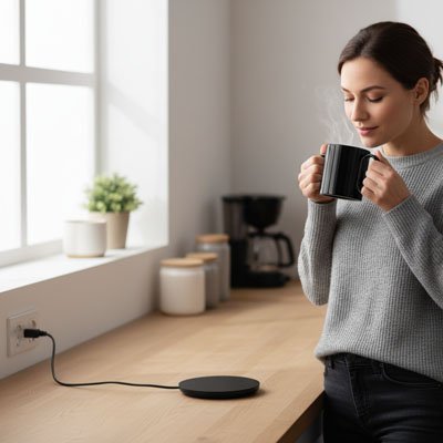 Chauffe tasse USB dans une cuisine moderne
