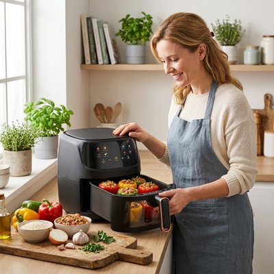 Friteuse à air chaud cuisson rapide et croustillante