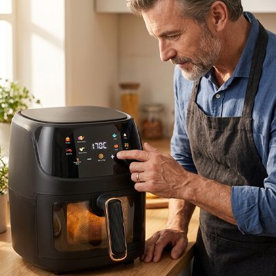 Friteuse à air chaud multifonction pour cuisine moderne