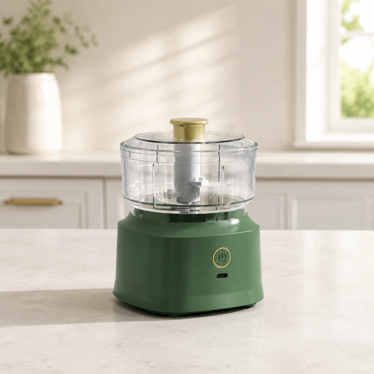 Hachoir à viande électrique compact vert