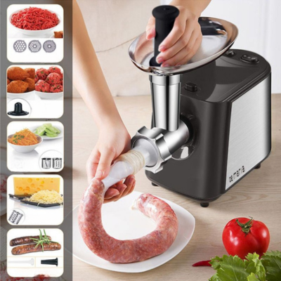 Hachoir a viande electrique multifonction pour preparation maison
