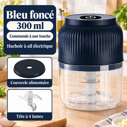 Hachoir électrique bleu foncé 300 ml
