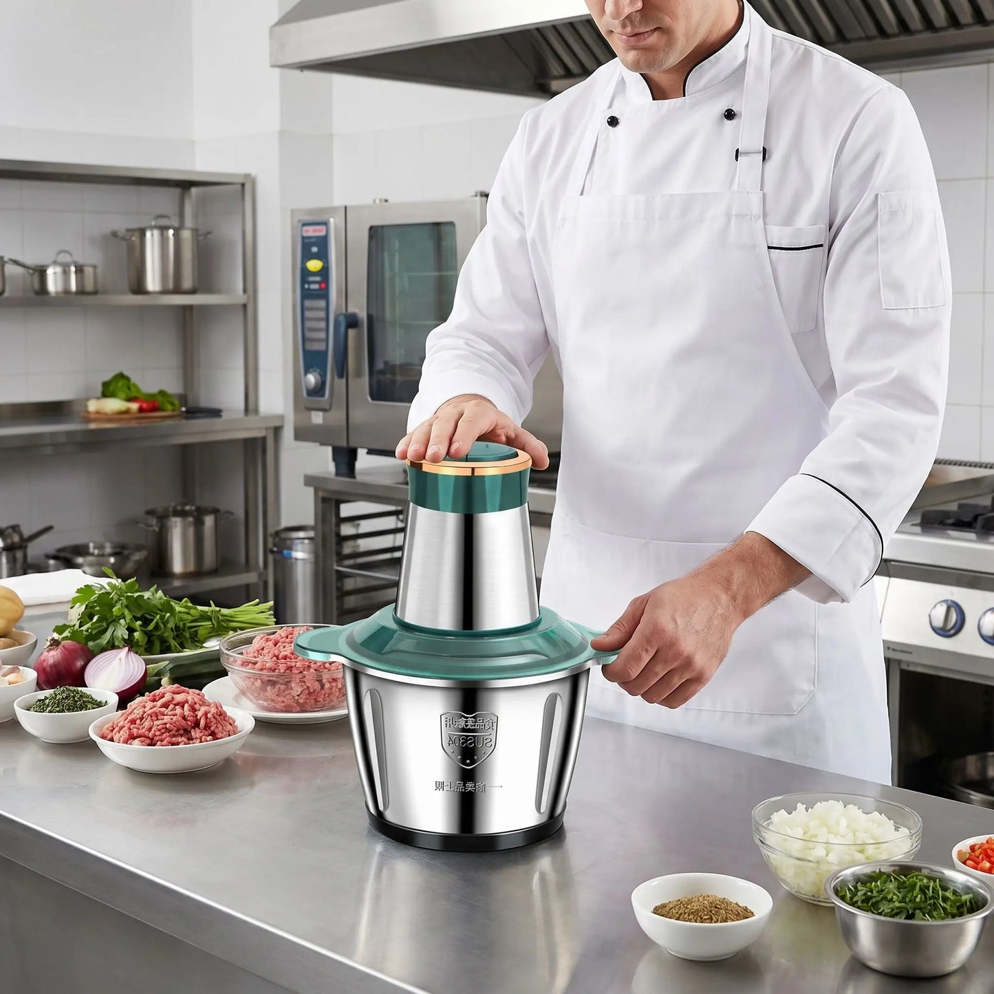 Hachoir Électrique Chef Cuisine Lumineuse
