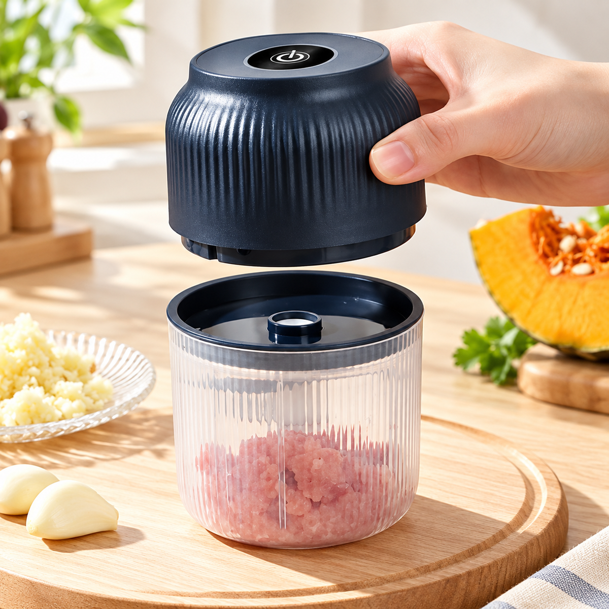 Hachoir électrique compact pour petites préparations