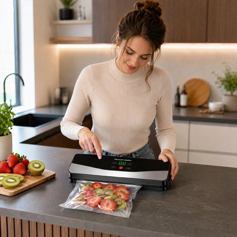 Machine sous vide pour conserver des légumes frais