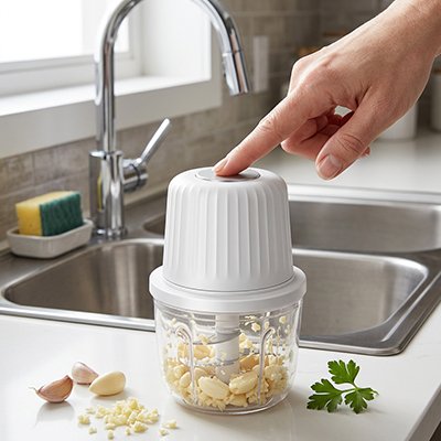 Mini hachoir electrique portable pour utilisation quotidienne