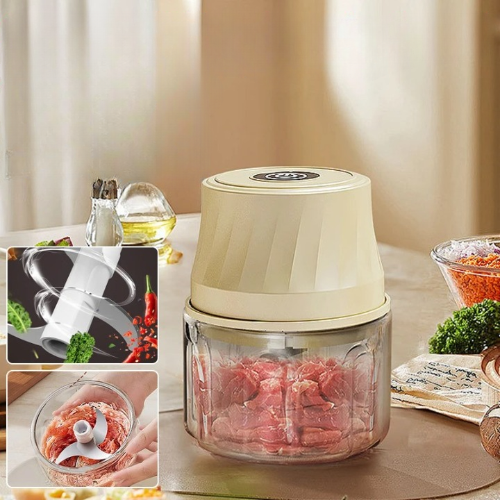 Mini hachoir portable pour une cuisine rapide et efficace
