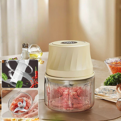 Mini hachoir portable pour une cuisine rapide et efficace
