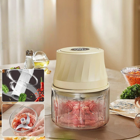 Mini hachoir portable pour une cuisine rapide et efficace
