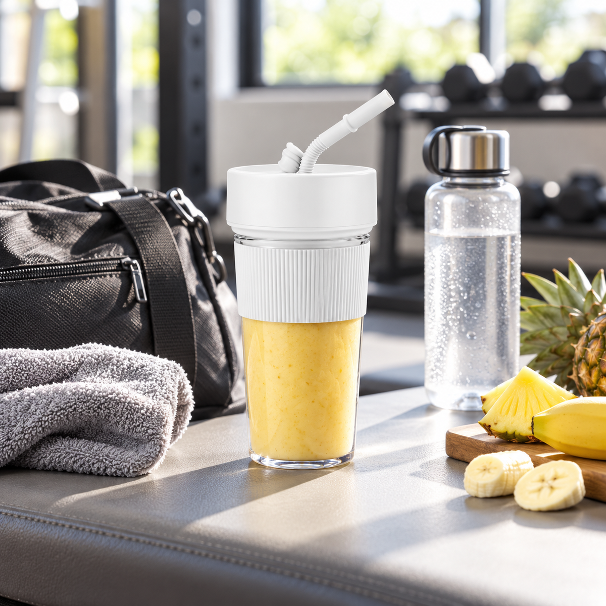 mixeur portable nomade 350 ml blanc sport