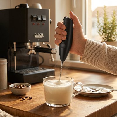 Mousseur à lait électrique Préparation cappuccino 