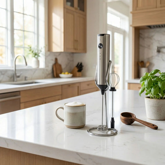 mousseur à lait rechargeable 3 vitesse de luxe